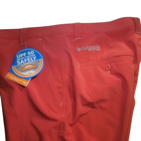 Columbia PFG Omni-Shield Cargo Shorts Coral Fishing Hiking 10" INS Mens Size 34 - Picture 9 of 10